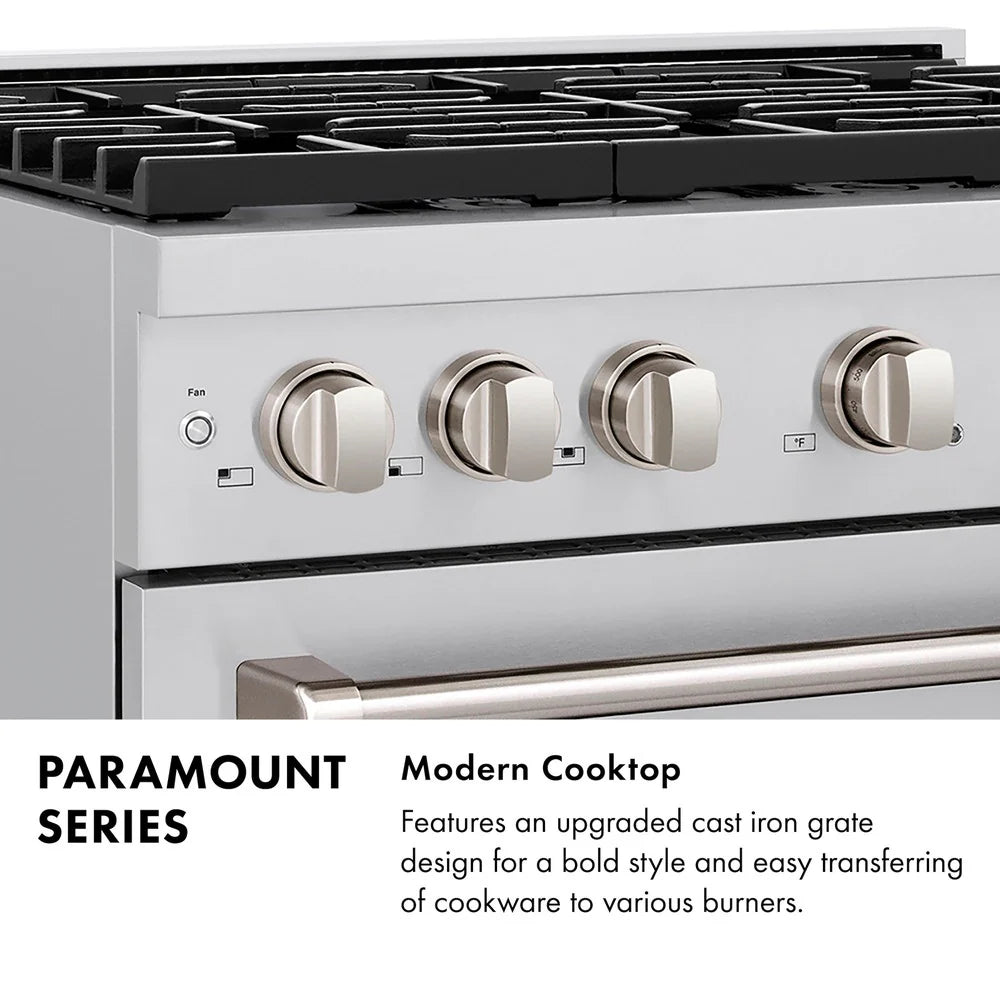 ZLINE 48 in. 6.7 cu. ft. Paramount Double Oven Dual Fuel Range