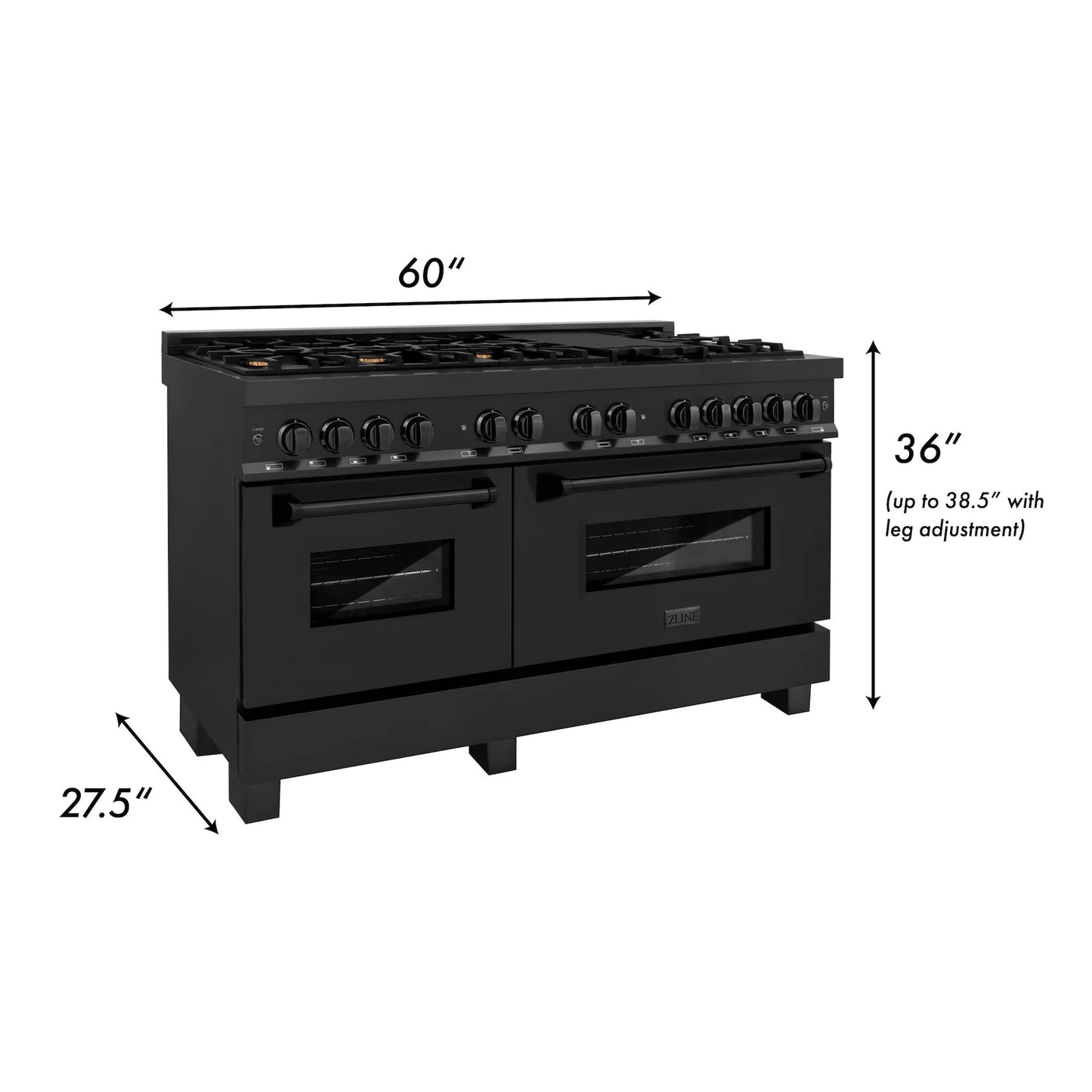 ZLINE 60 in. 7.4 cu. ft. Legacy Dual Fuel Range