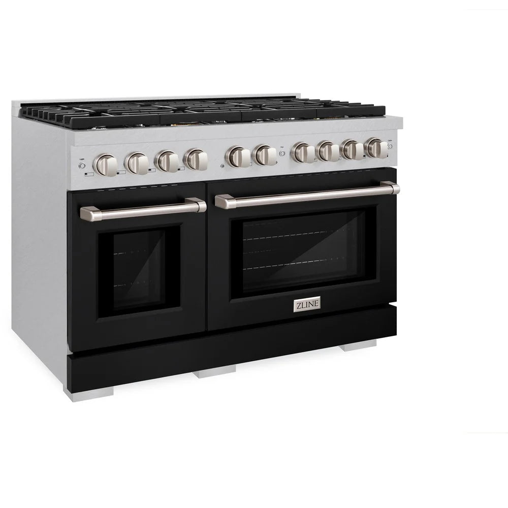 ZLINE 48 in. 6.7 cu. ft. Paramount Double Oven Dual Fuel Range