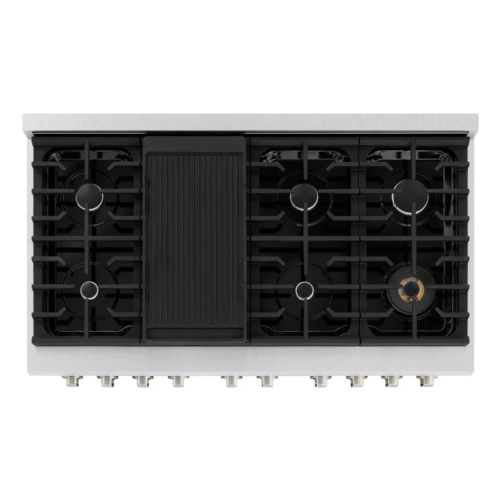 ZLINE 48 in. 6.7 cu. ft. Paramount Double Oven Dual Fuel Range