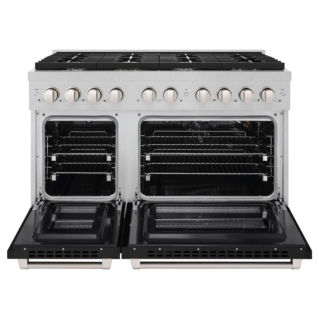 ZLINE 48 in. 6.7 cu. ft. Paramount Double Oven Gas Range