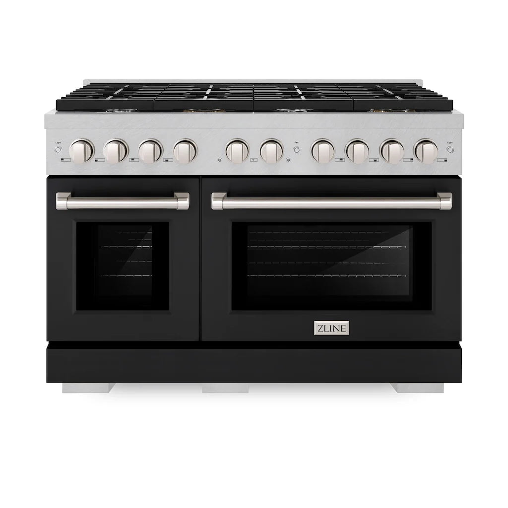 ZLINE 48 in. 6.7 cu. ft. Paramount Double Oven Gas Range