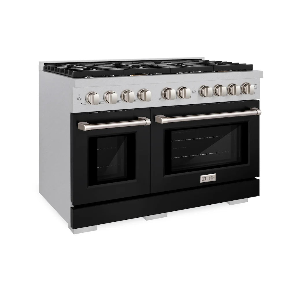 ZLINE 48 in. 6.7 cu. ft. Paramount Double Oven Gas Range