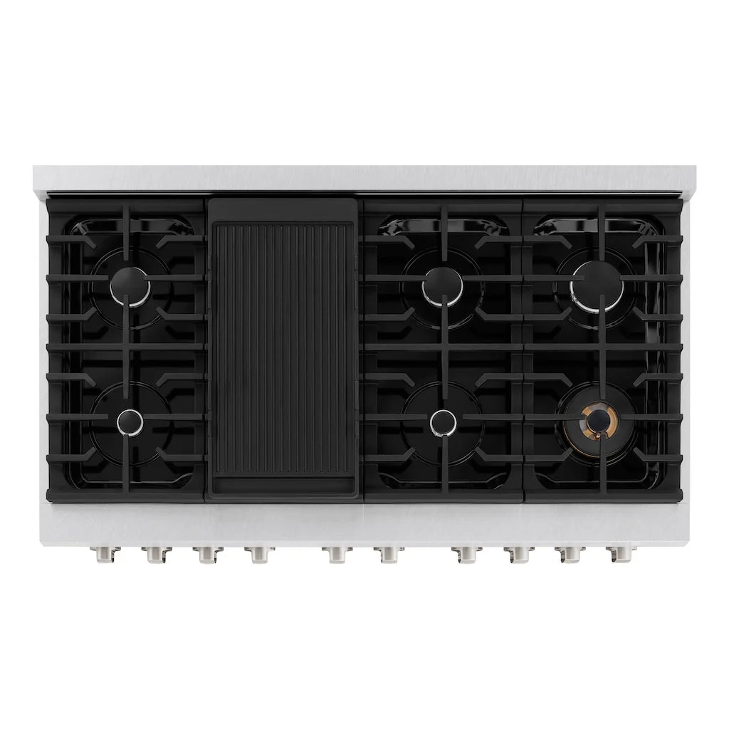 ZLINE 48 in. 6.7 cu. ft. Paramount Double Oven Gas Range