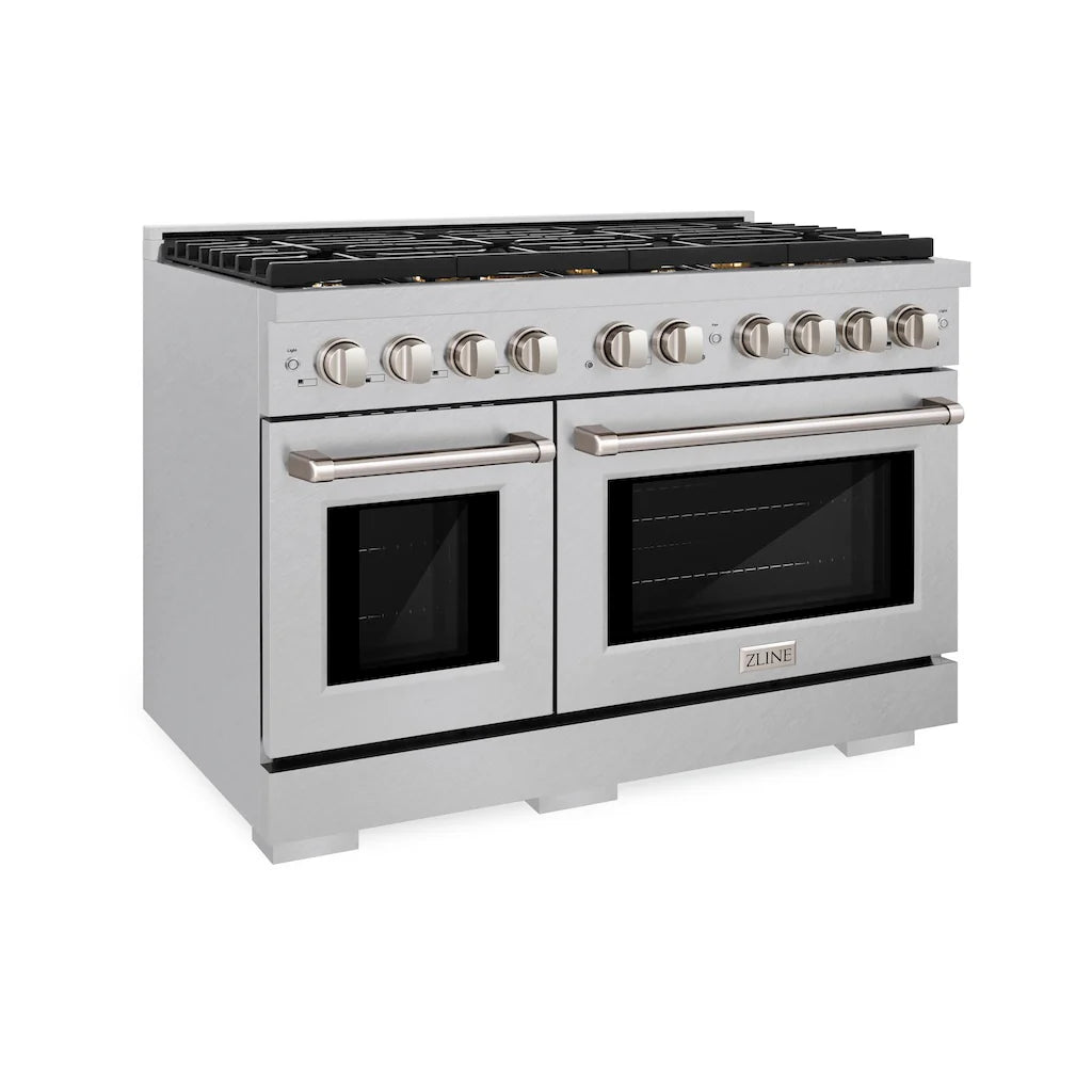 ZLINE 48 in. 6.7 cu. ft. Paramount Double Oven Gas Range