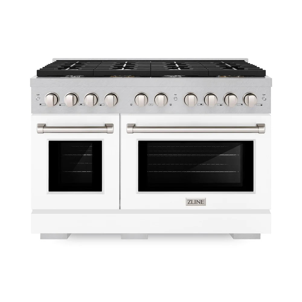 ZLINE 48 in. 6.7 cu. ft. Paramount Double Oven Dual Fuel Range