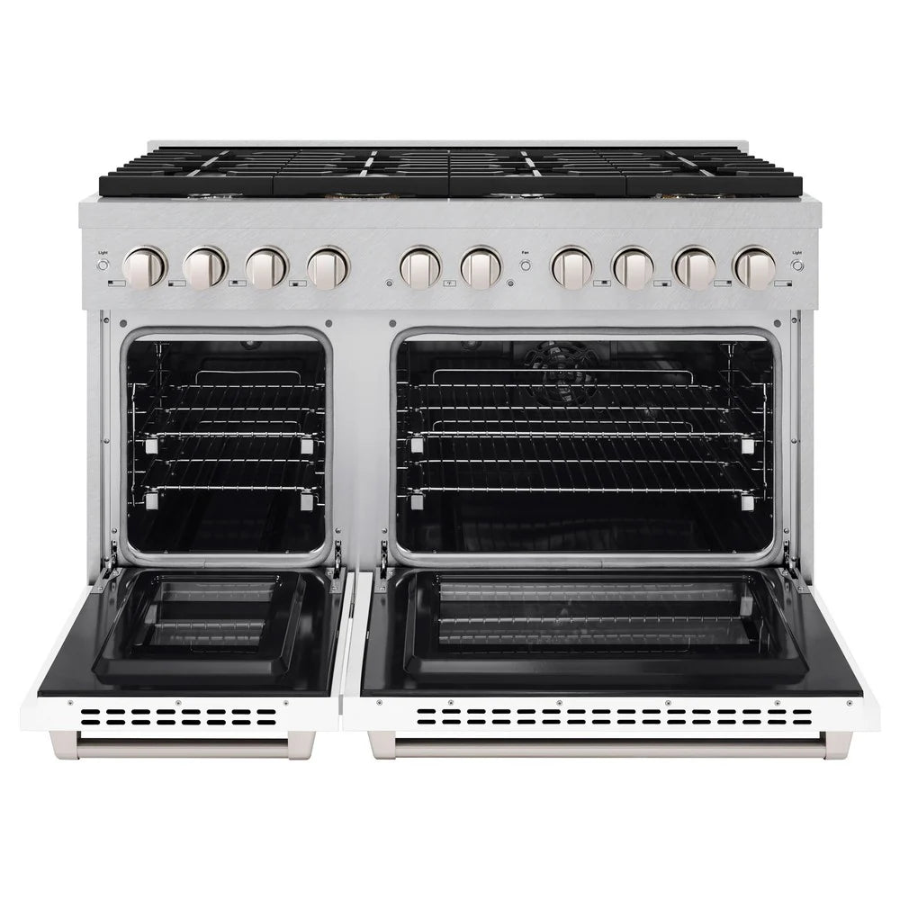 ZLINE 48 in. 6.7 cu. ft. Paramount Double Oven Dual Fuel Range