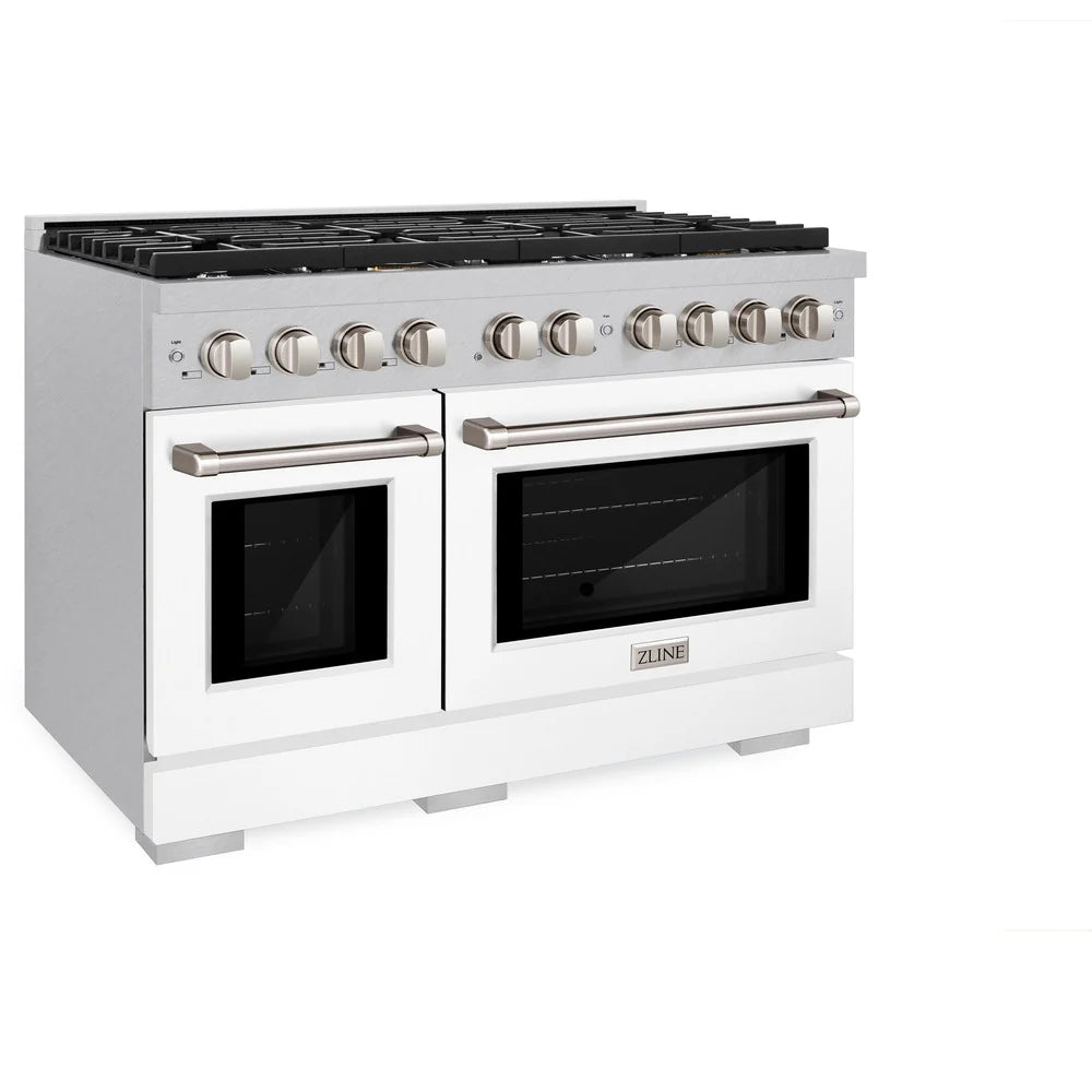 ZLINE 48 in. 6.7 cu. ft. Paramount Double Oven Dual Fuel Range