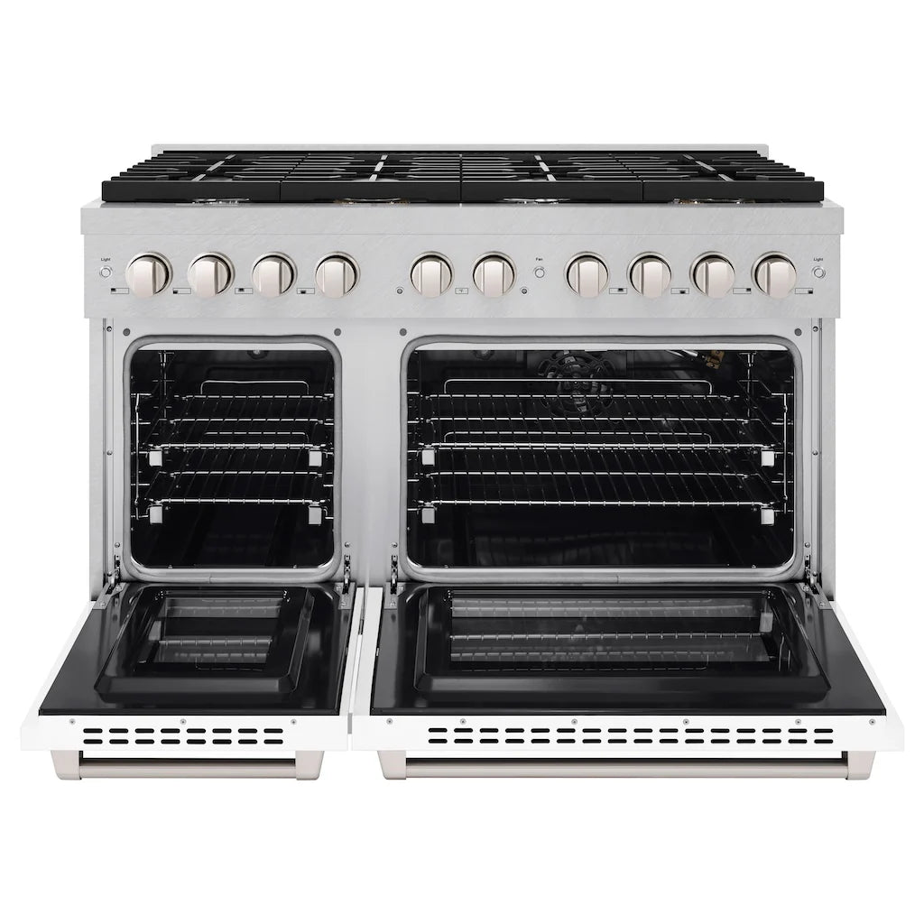 ZLINE 48 in. 6.7 cu. ft. Paramount Double Oven Gas Range