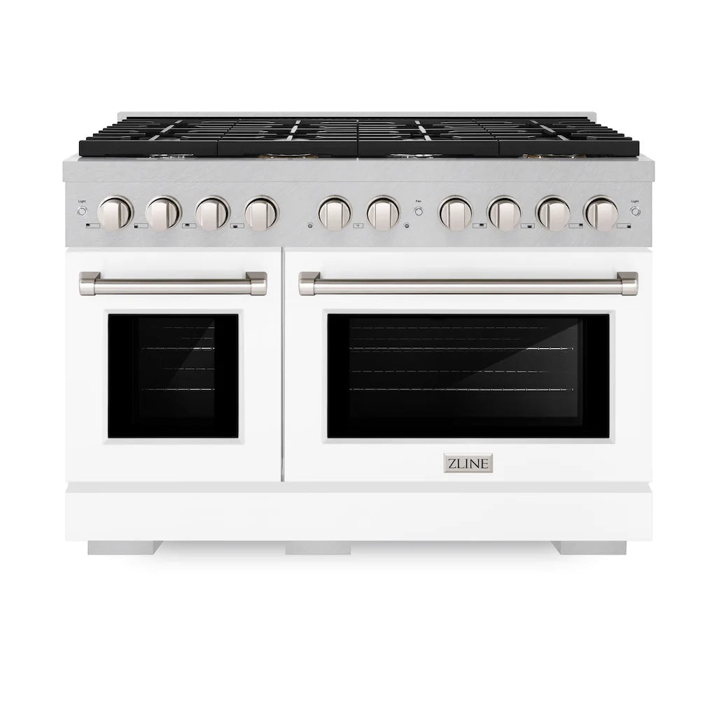 ZLINE 48 in. 6.7 cu. ft. Paramount Double Oven Gas Range