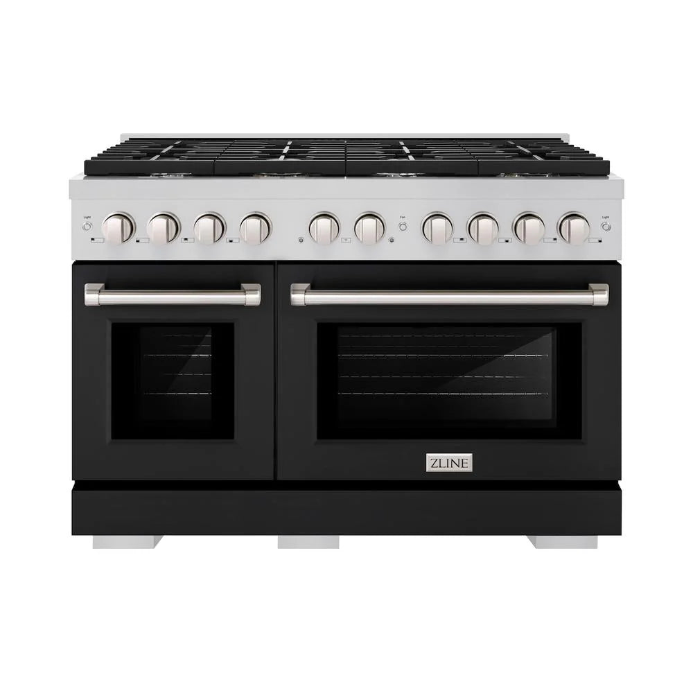ZLINE 48 in. 6.7 cu. ft. Paramount Double Oven Dual Fuel Range
