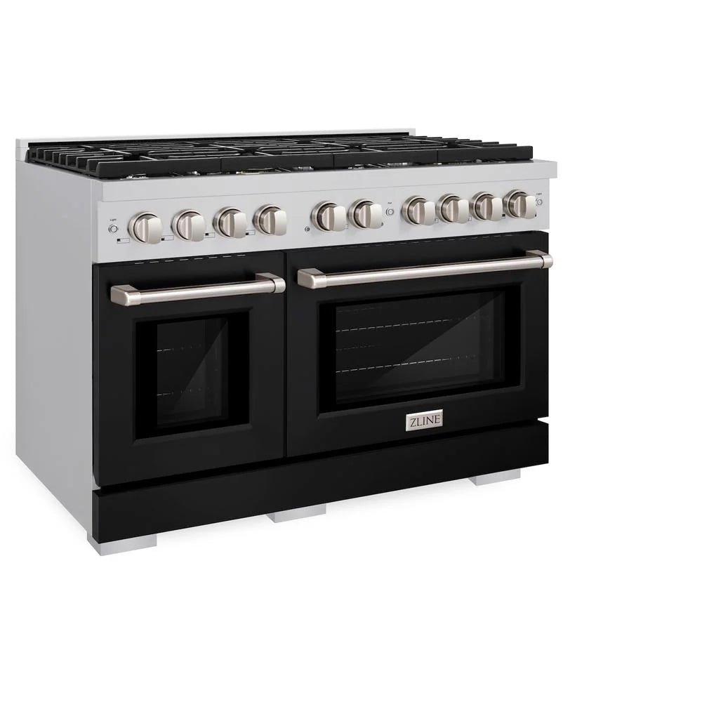 ZLINE 48 in. 6.7 cu. ft. Paramount Double Oven Dual Fuel Range
