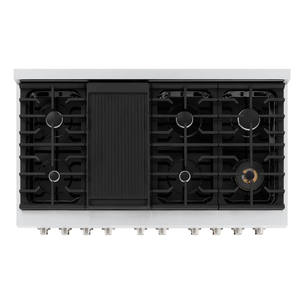 ZLINE 48 in. 6.7 cu. ft. Paramount Double Oven Dual Fuel Range