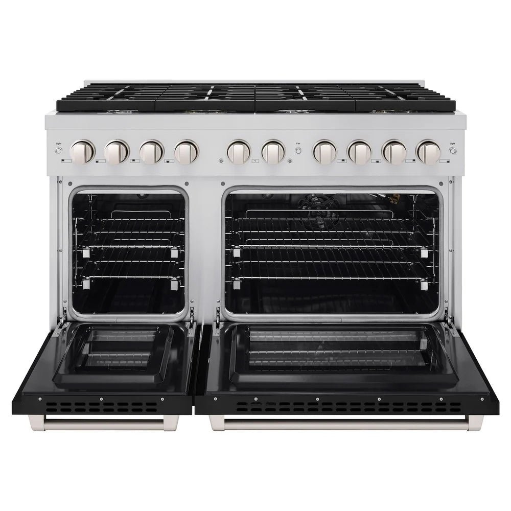 ZLINE 48 in. 6.7 cu. ft. Paramount Double Oven Gas Range