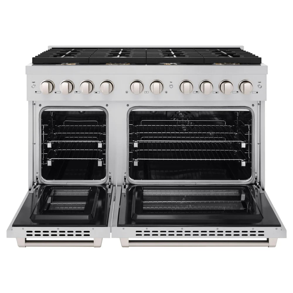 ZLINE 48 in. 6.7 cu. ft. Paramount Double Oven Dual Fuel Range
