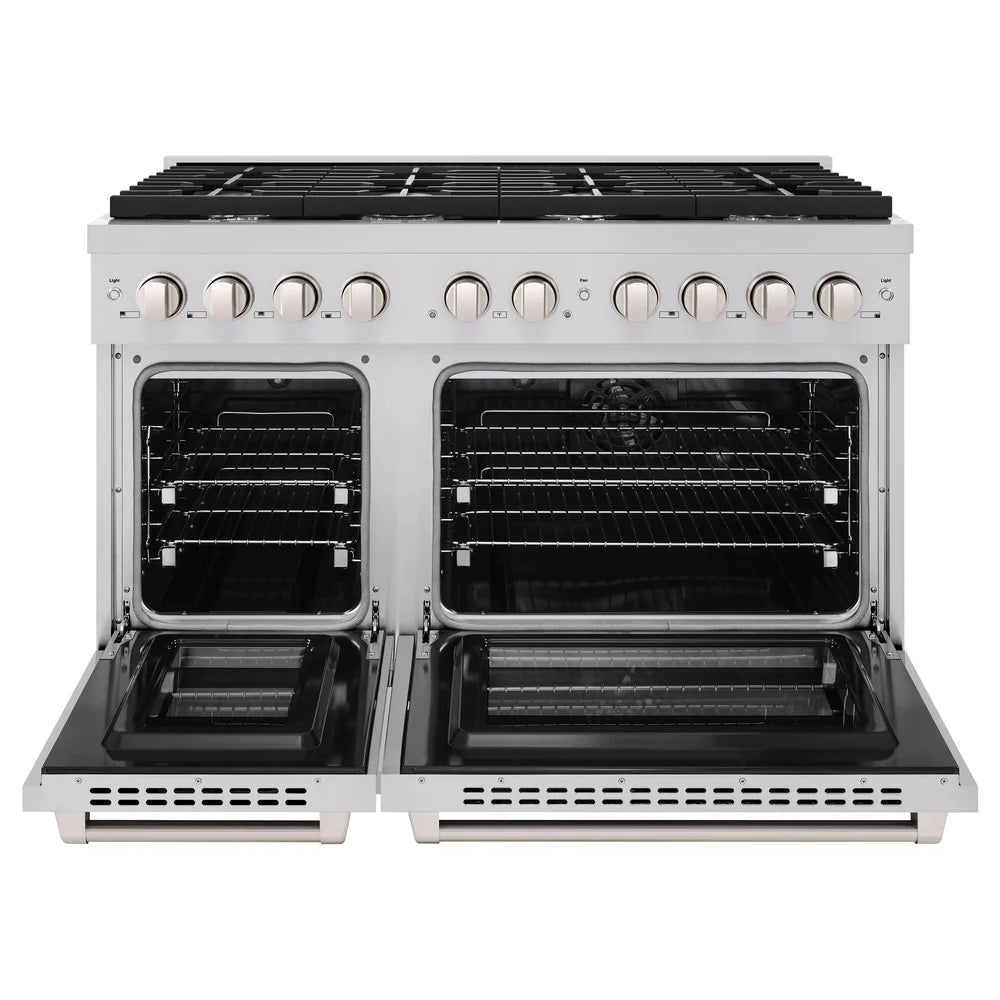 ZLINE 48 in. 6.7 cu. ft. Paramount Double Oven Dual Fuel Range