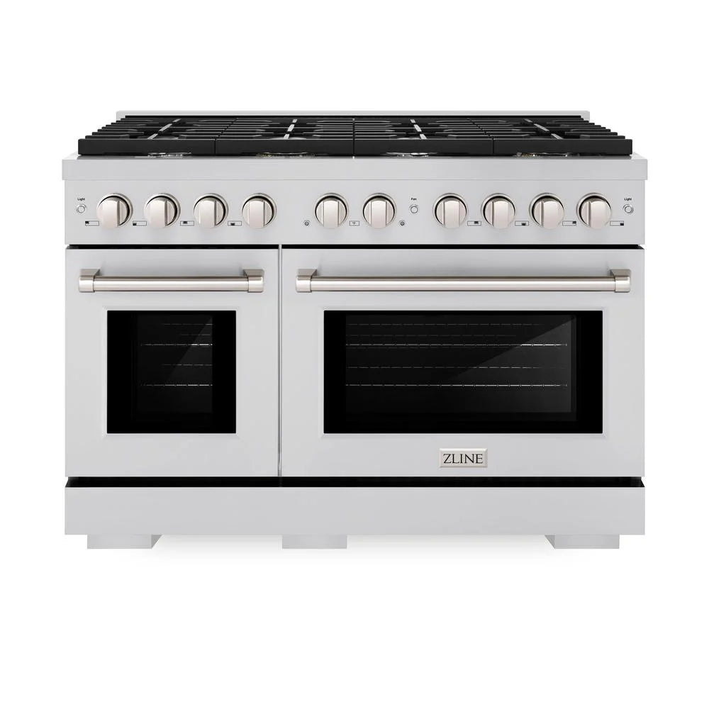 ZLINE 48 in. 6.7 cu. ft. Paramount Double Oven Dual Fuel Range
