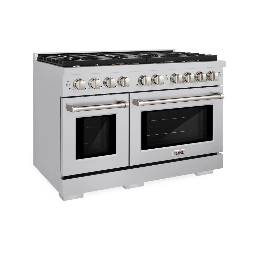 ZLINE 48 in. 6.7 cu. ft. Paramount Double Oven Dual Fuel Range