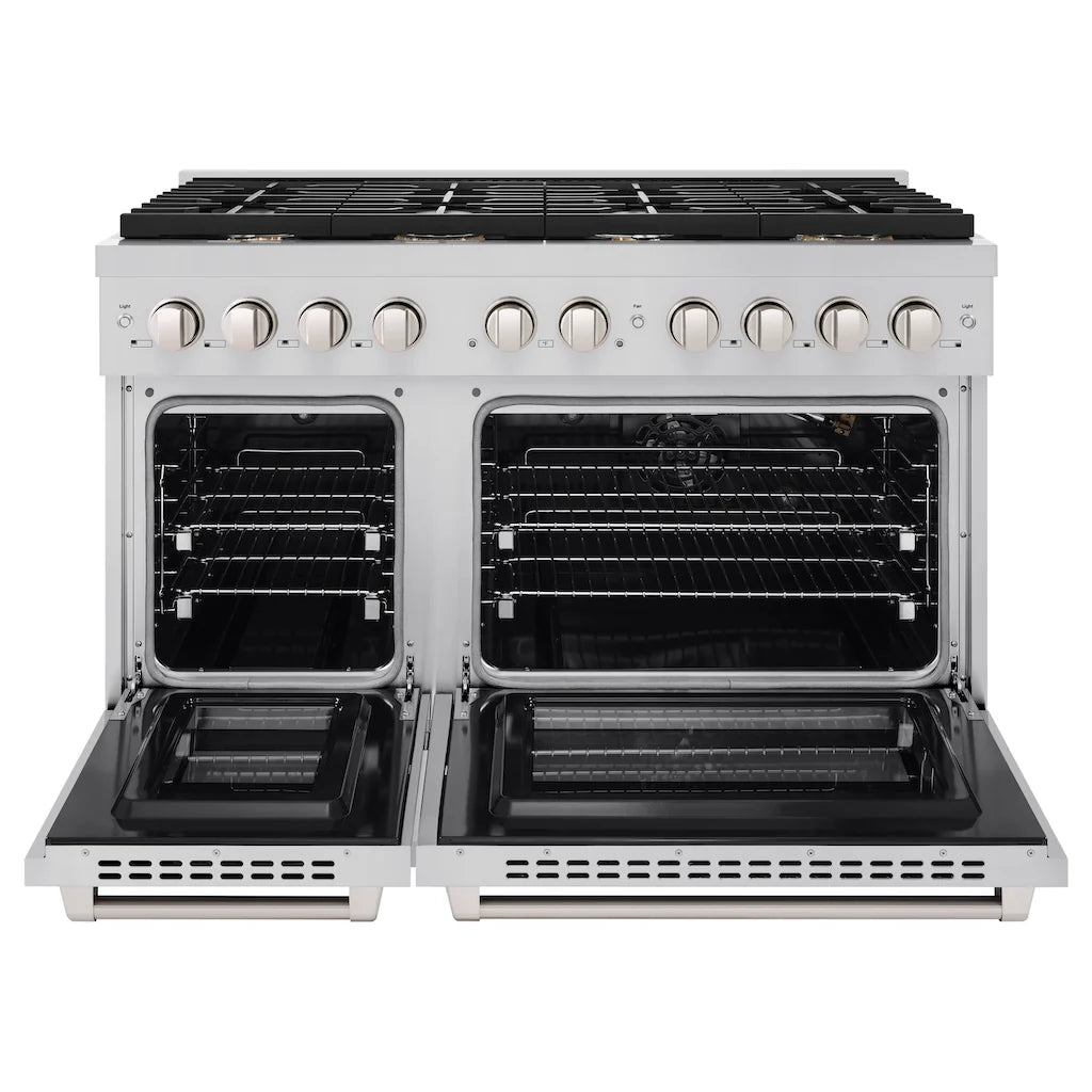 ZLINE 48 in. 6.7 cu. ft. Paramount Double Oven Gas Range