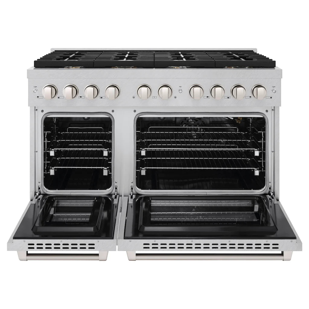 ZLINE 48 in. 6.7 cu. ft. Paramount Double Oven Gas Range