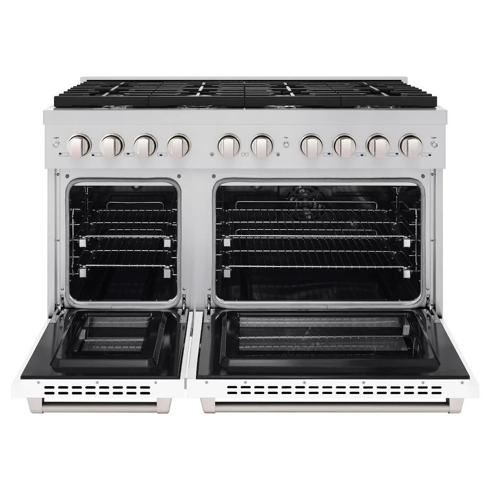 ZLINE 48 in. 6.7 cu. ft. Paramount Double Oven Dual Fuel Range