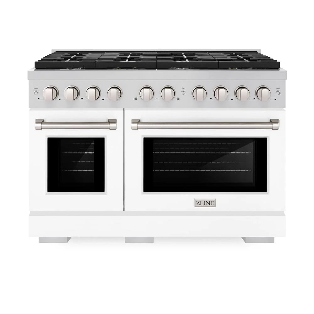 ZLINE 48 in. 6.7 cu. ft. Paramount Double Oven Dual Fuel Range