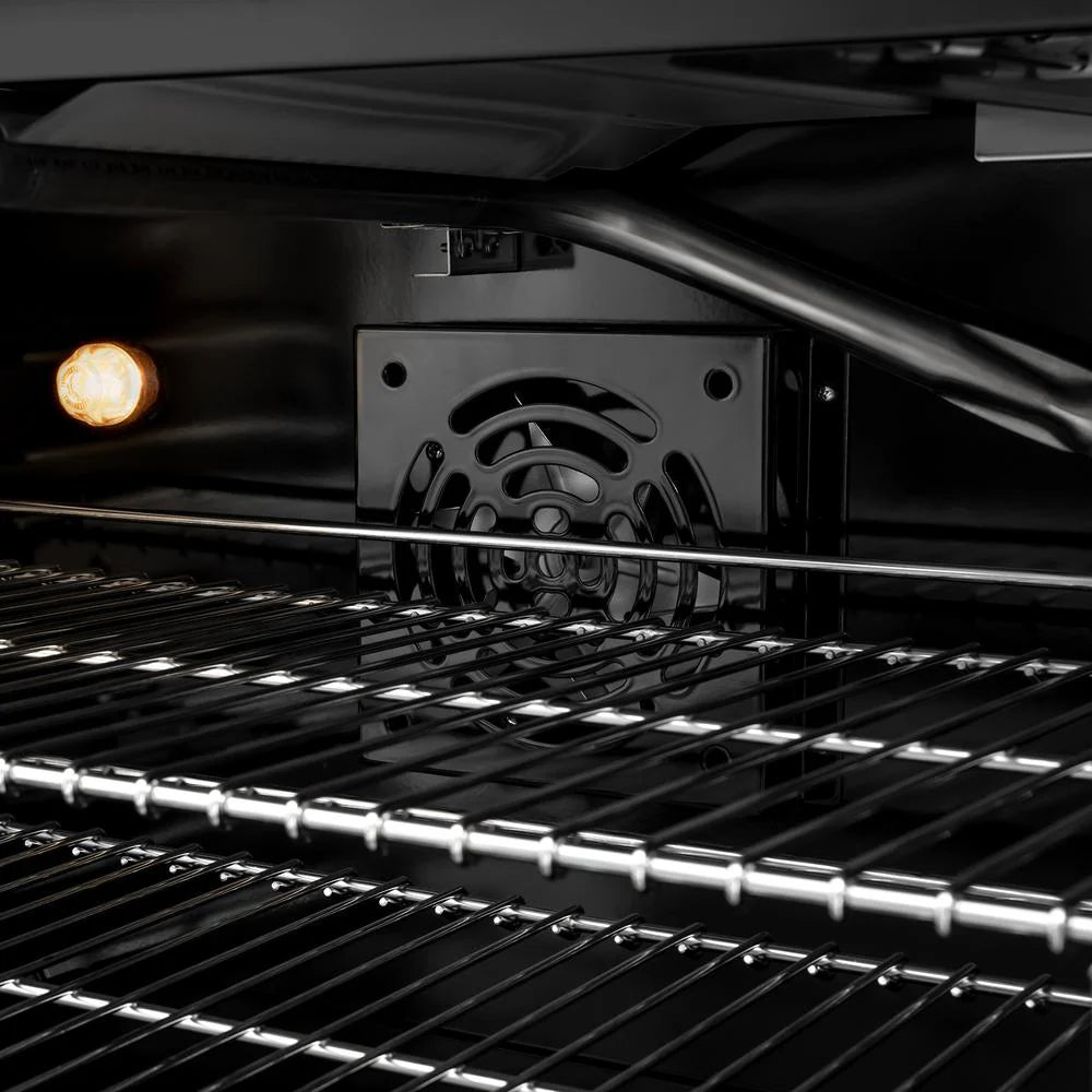ZLINE 48 in. 6.7 cu. ft. Select Double Oven Gas Range in Black Stainless Steel