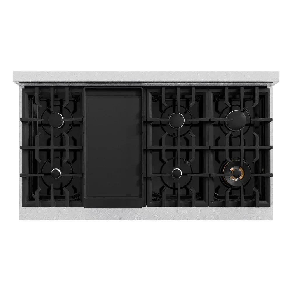 ZLINE 48 in. 6.7 cu. ft. Select Double Oven Gas Range