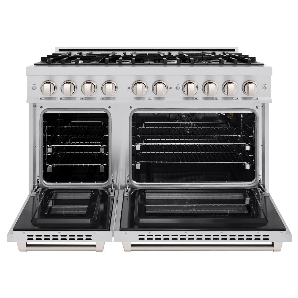 ZLINE 48 in. 6.7 cu. ft. Select Double Oven Gas Range