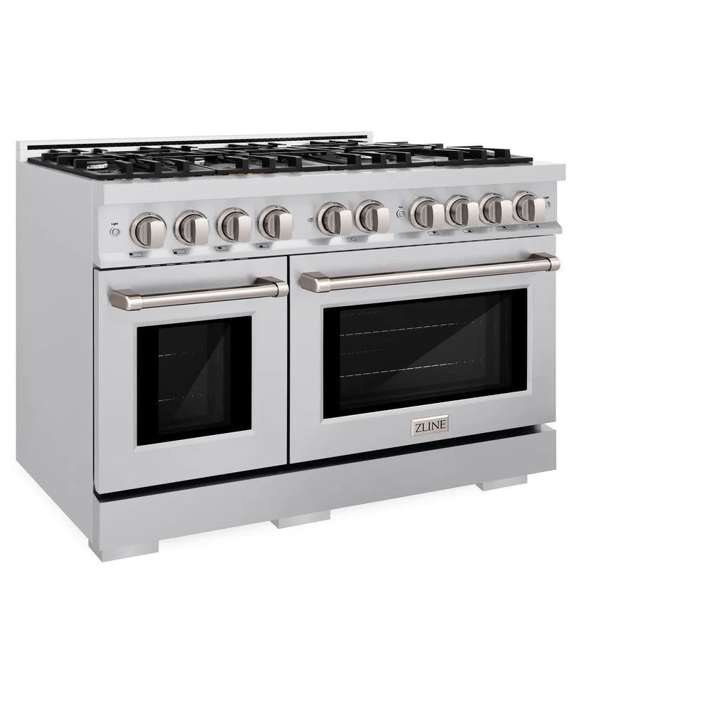 ZLINE 48 in. 6.7 cu. ft. Select Double Oven Gas Range