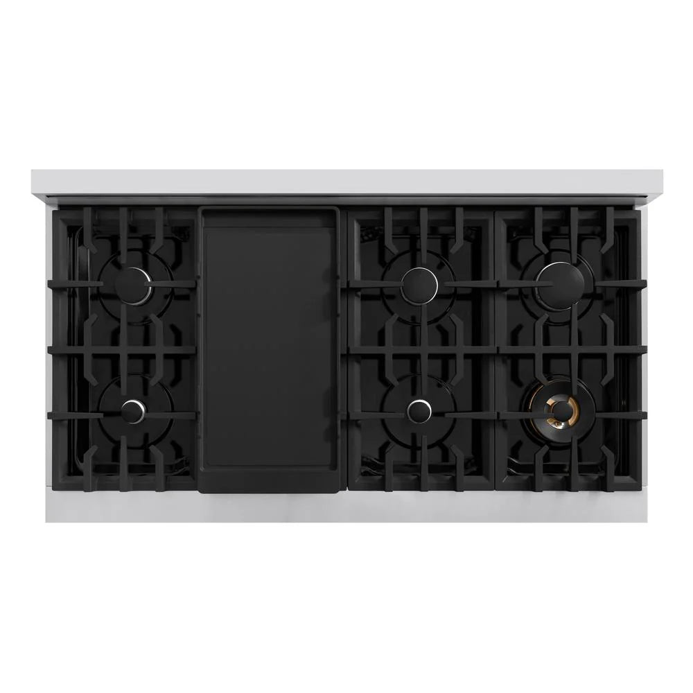 ZLINE 48 in. 6.7 cu. ft. Select Double Oven Gas Range