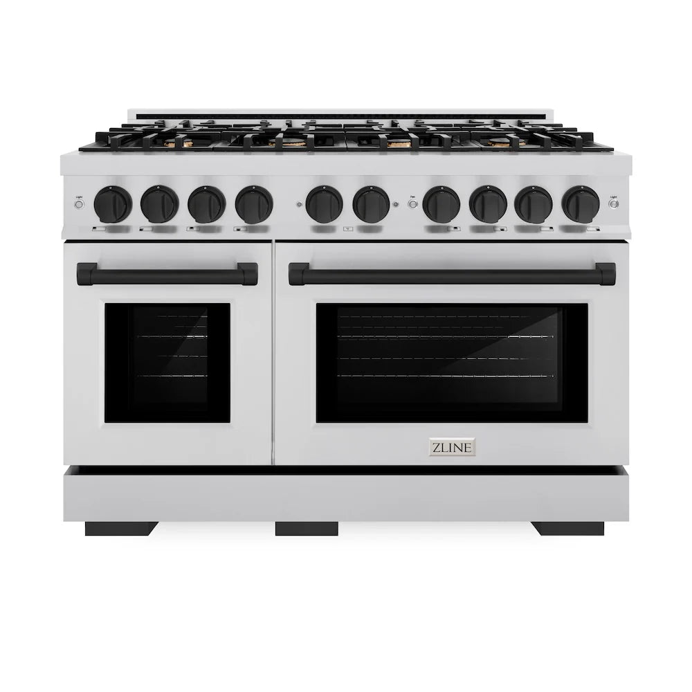 ZLINE Autograph Edition 48 in. 6.7 cu. ft. Select Double Oven Gas Range