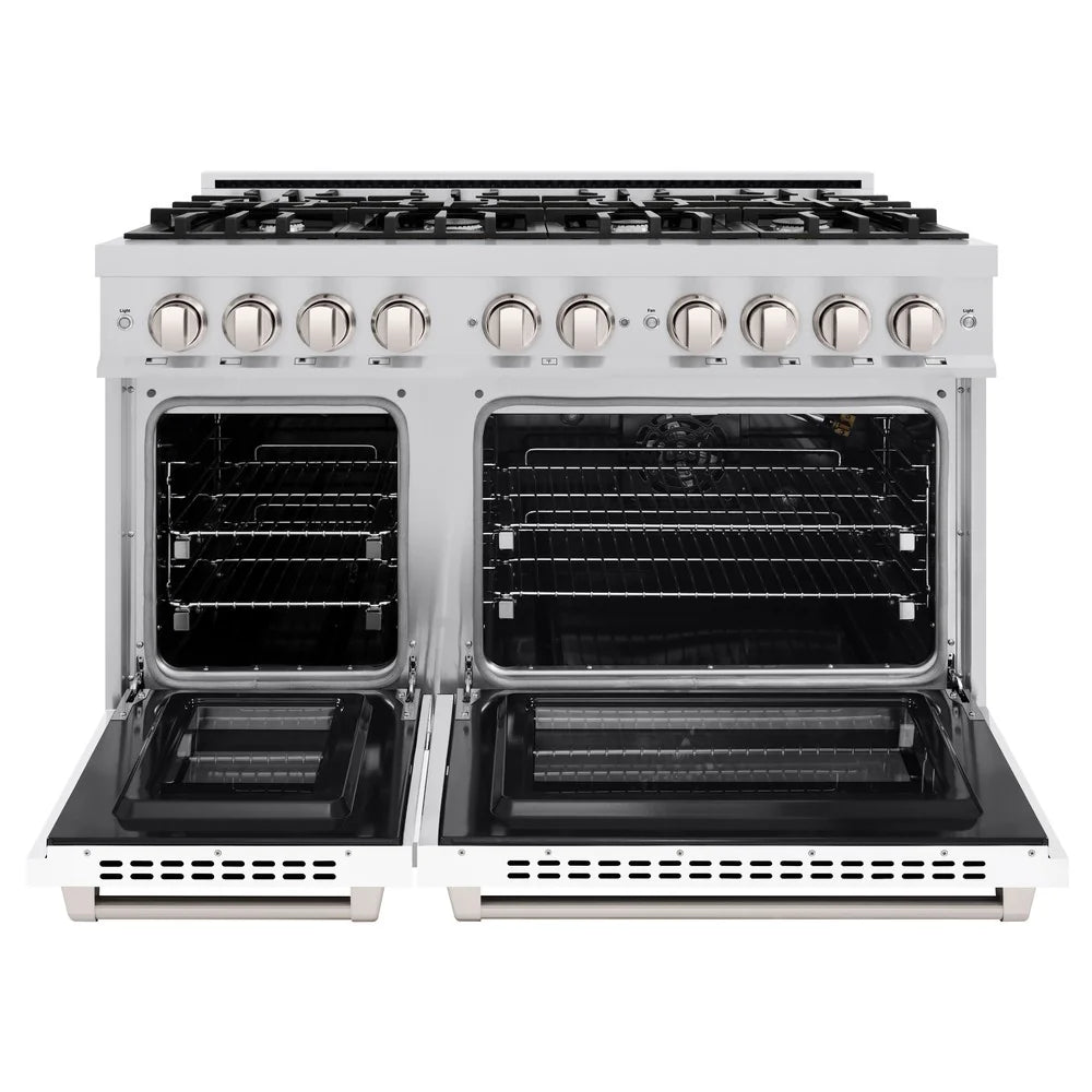 ZLINE 48 in. 6.7 cu. ft. Select Double Oven Gas Range