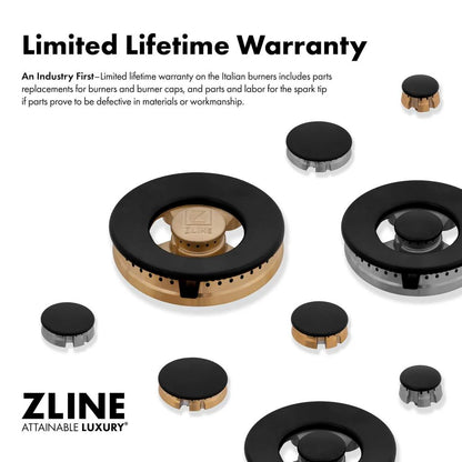 ZLINE Autograph Edition 48 in. 6.7 cu. ft. Select Double Oven Gas Range