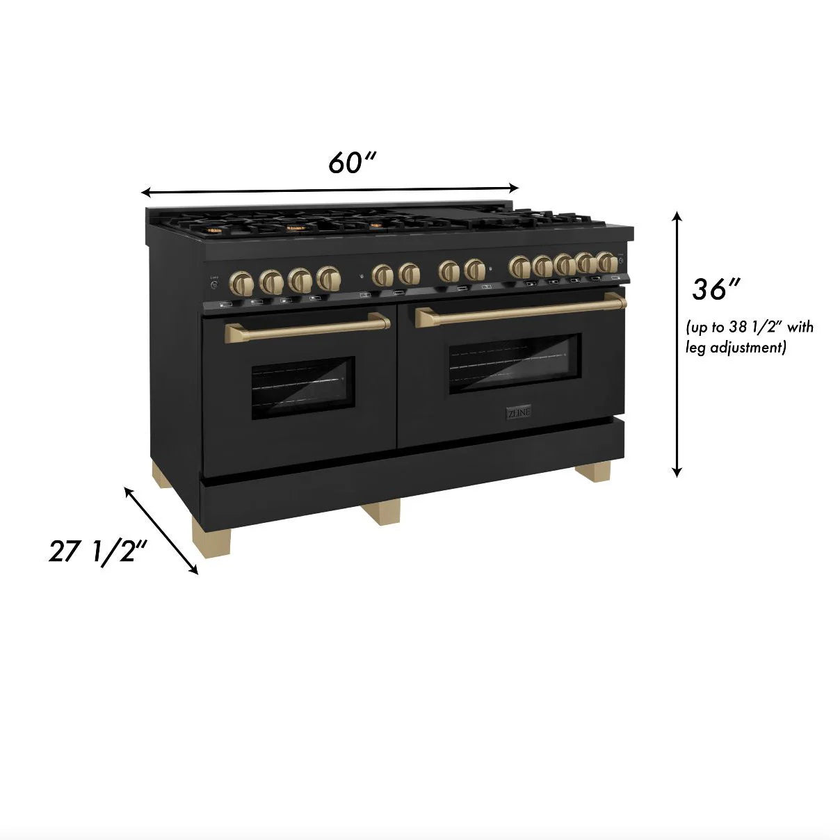 ZLINE Autograph Edition 60 in. 7.4 cu. ft. Legacy Dual Fuel Range