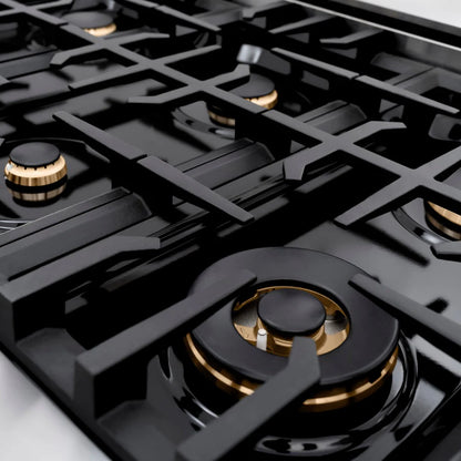 ZLINE Autograph Edition 48 in. 6.7 cu. ft. Select Double Oven Gas Range