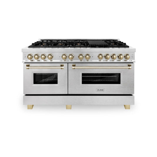 ZLINE Autograph Edition 60 in. 7.4 cu. ft. Legacy Dual Fuel Range with