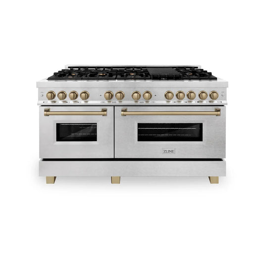 ZLINE Autograph Edition 60 in. 7.4 cu. ft. Legacy Dual Fuel Range with