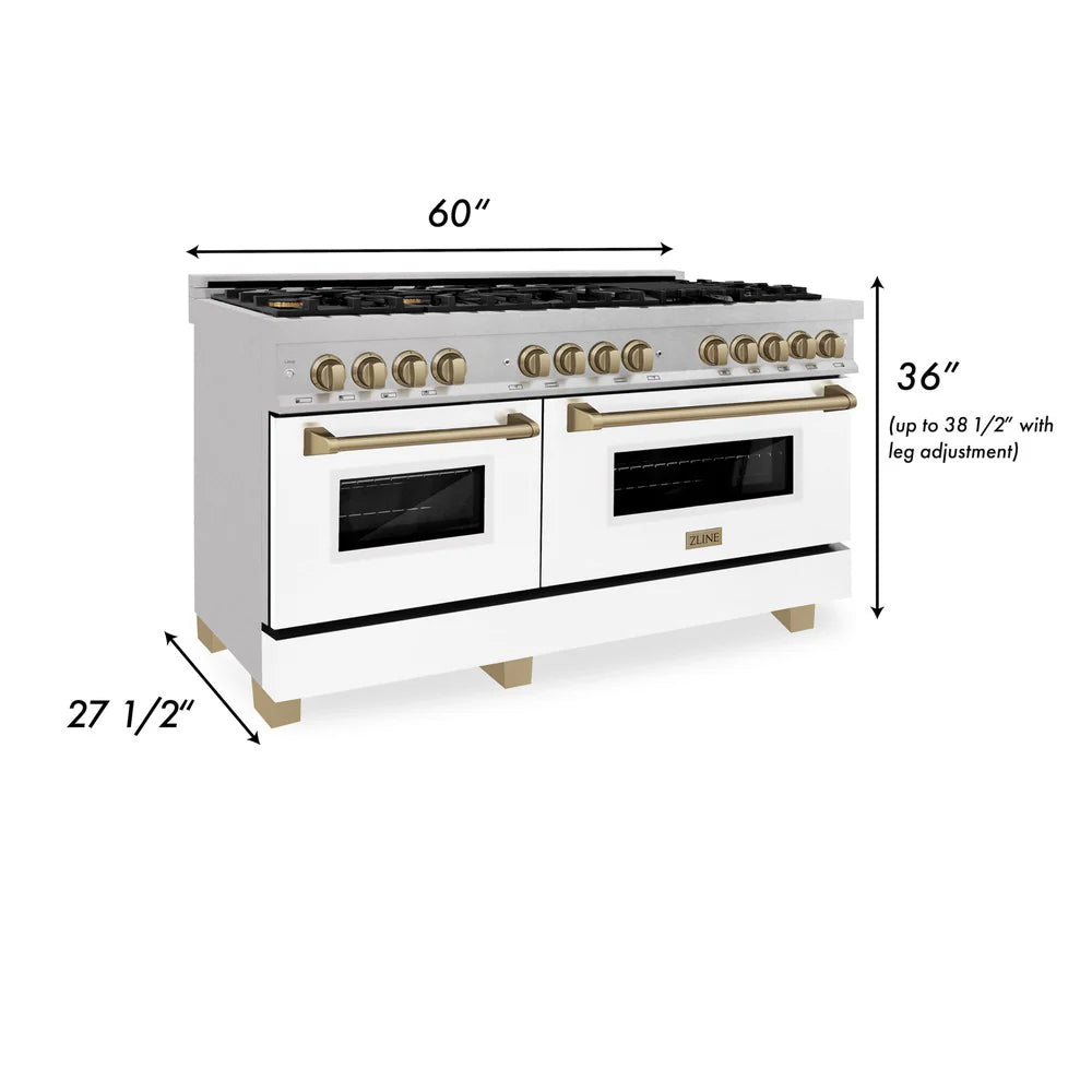 ZLINE Autograph Edition 60 in. 7.4 cu. ft. Legacy Dual Fuel Range