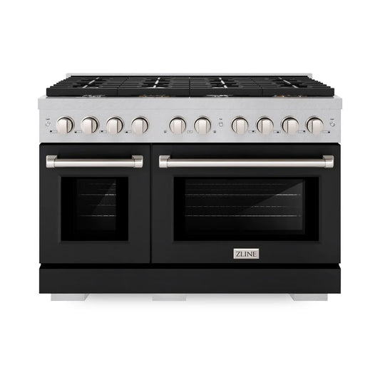 ZLINE 48 in. 6.7 cu. ft. Paramount Double Oven Dual Fuel Range