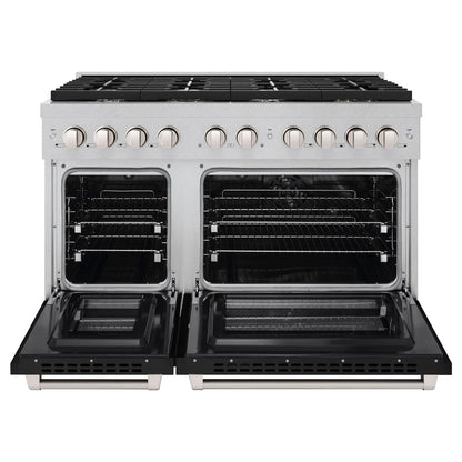 ZLINE 48 in. 6.7 cu. ft. Paramount Double Oven Dual Fuel Range