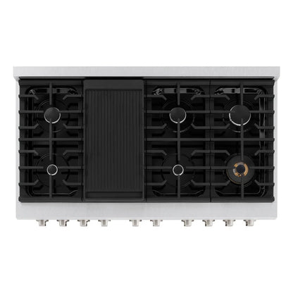 ZLINE 48 in. 6.7 cu. ft. Paramount Double Oven Dual Fuel Range