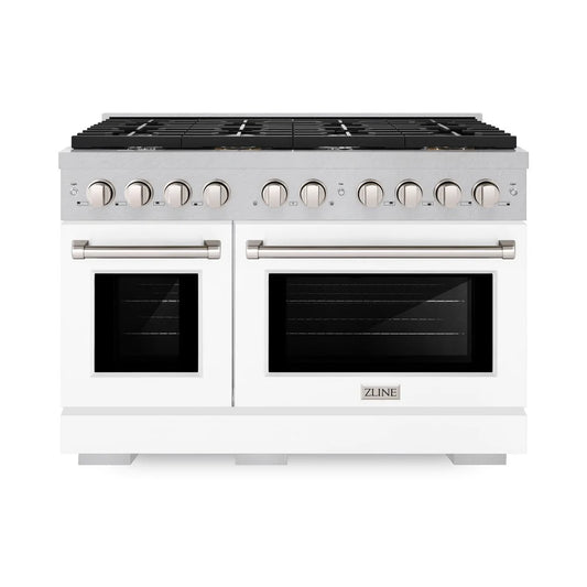 ZLINE 48 in. 6.7 cu. ft. Paramount Double Oven Dual Fuel Range