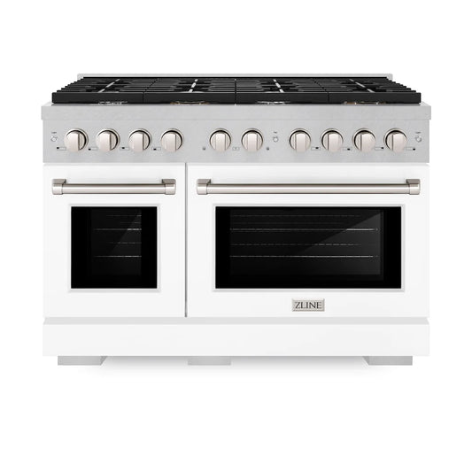 ZLINE 48 in. 6.7 cu. ft. Paramount Double Oven Gas Range