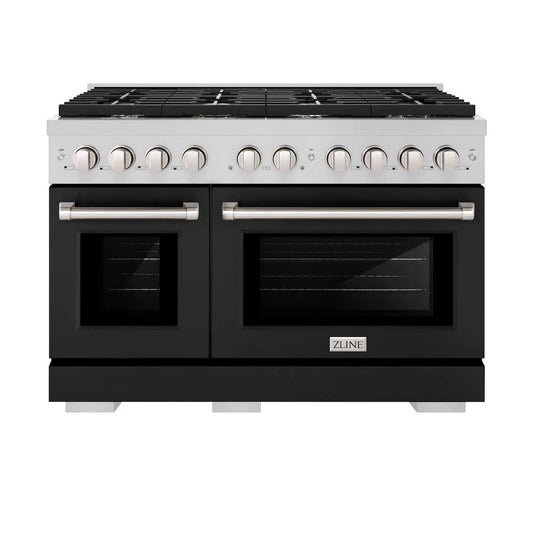 ZLINE 48 in. 6.7 cu. ft. Paramount Double Oven Gas Range