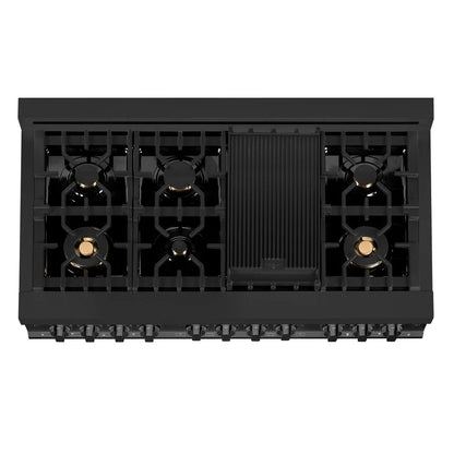 ZLINE 48 in. 6.0 cu. ft. Legacy Dual Fuel Range with Gas Cooktop