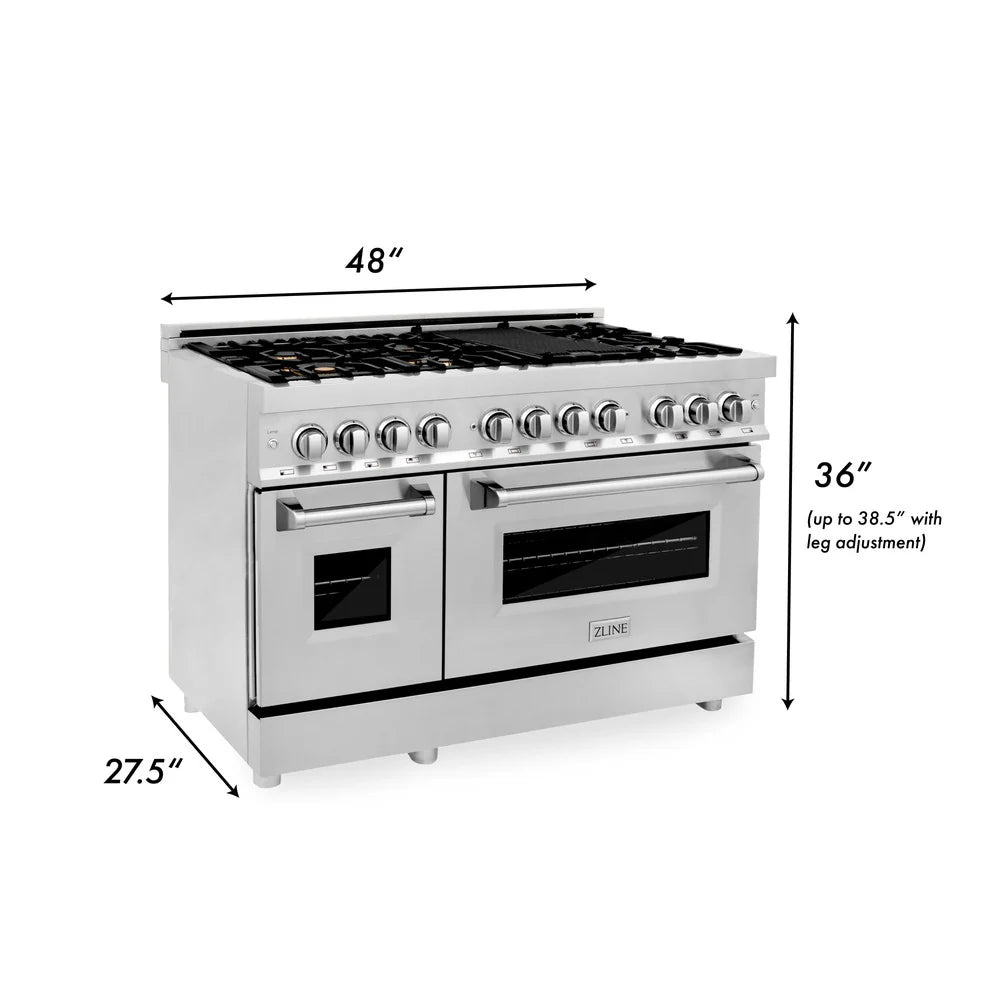 ZLINE 48 in. 6.0 cu. ft. Legacy Dual Fuel Range