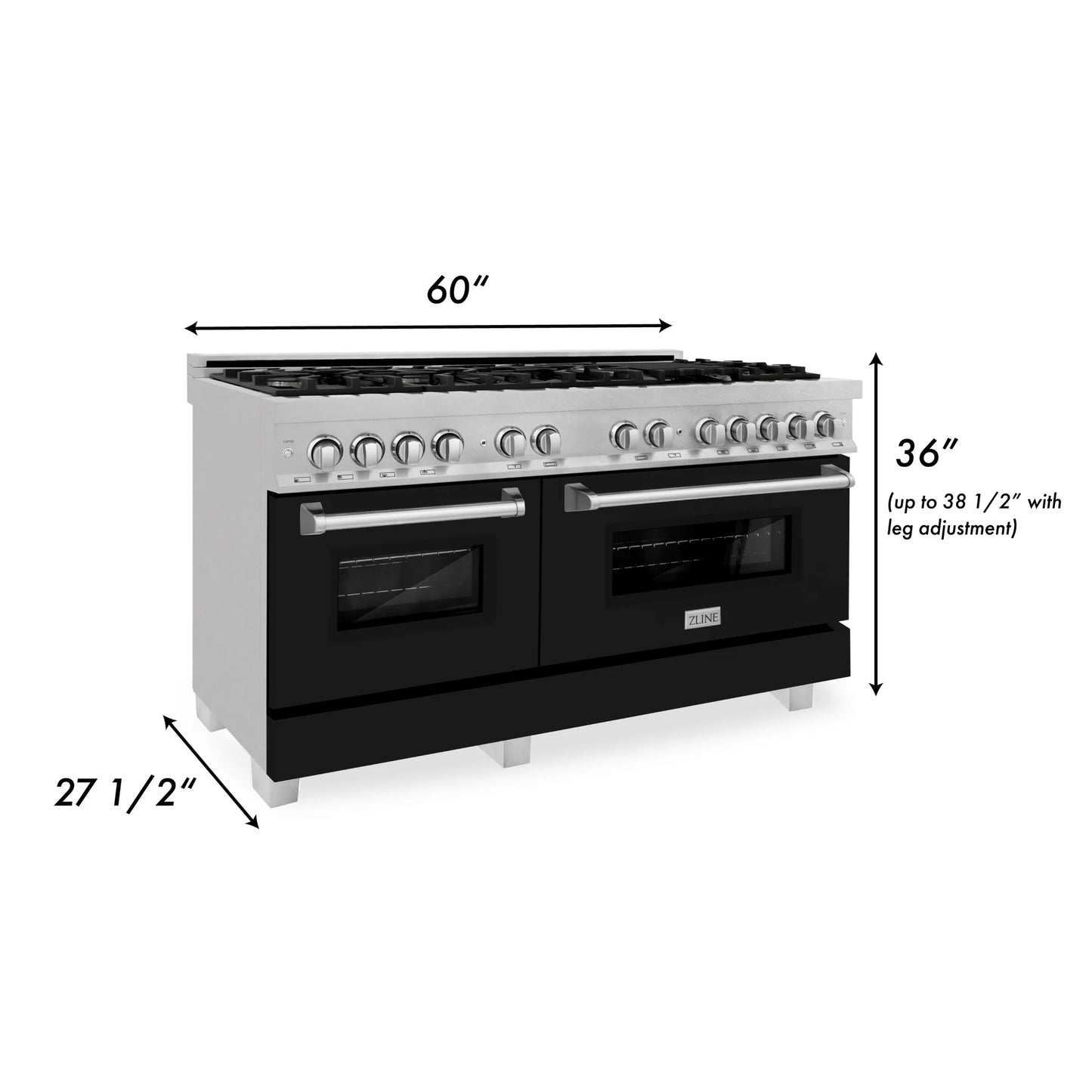 ZLINE 60 in. 7.4 cu. ft. Legacy Dual Fuel Range