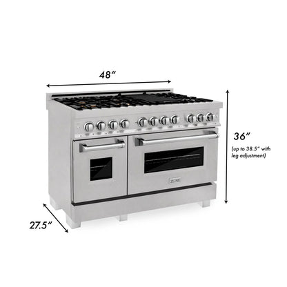 ZLINE 48 in. 6.0 cu. ft. Legacy Dual Fuel Range