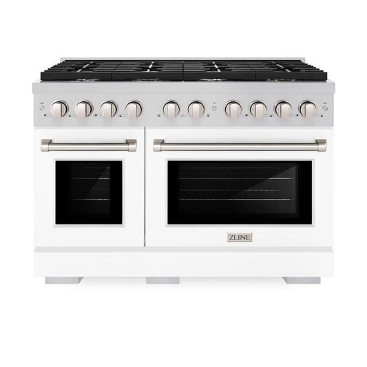 ZLINE 48 in. 6.7 cu. ft. Paramount Double Oven Gas Range